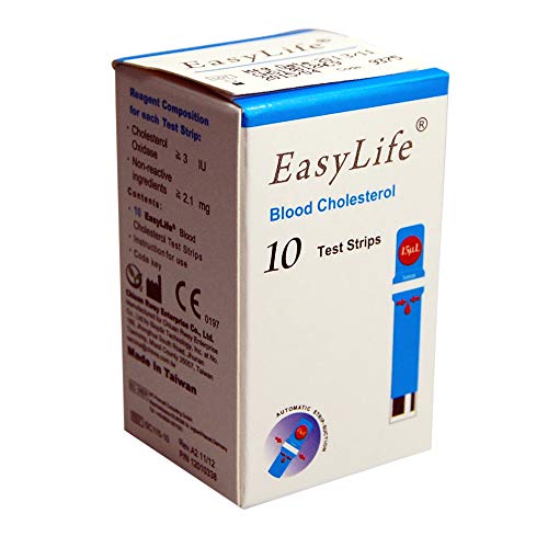 EASYLIFE Cholesterol Test Strips (10 tests)
